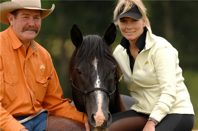 Photo: Linda and Pat Parelli and their horse Allure